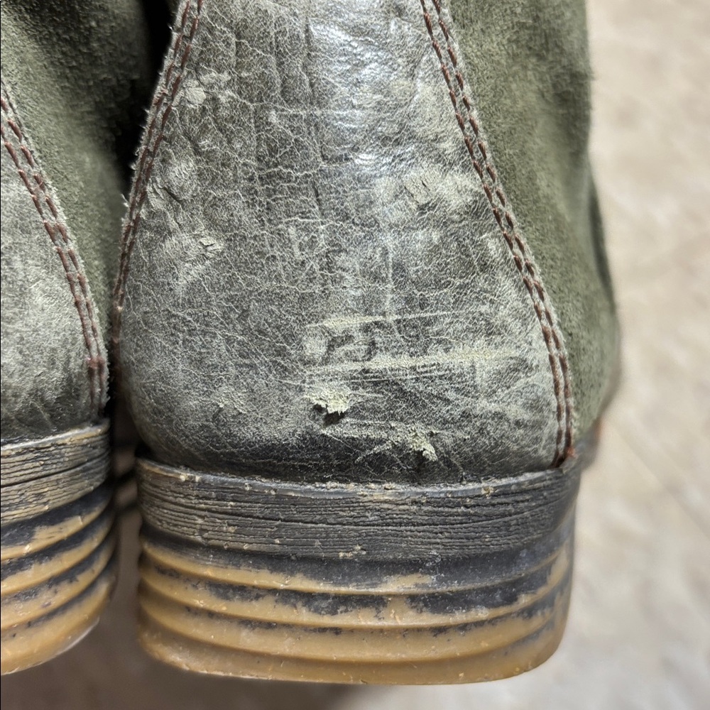 Naya Agave Vintage Suede with Leather Accent Boots In Navy Green - Women's 8M - Picture 10 of 10